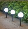 Lâmpada Solar de Gramado Transfronteiriça Led Bola Redonda Bola Onda Branca Lua Exterior Impermeável Lâmpada de Gramado Luz Noturna Lâmpada de Rua