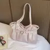 Bolsa Plissada Retrô Feminina 2026 Nova Bolsa Tote de Grande Capacidade para o Trabalho Bolsa de Ombro Bolsa de Braço Casual Fashion