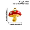 Colgante de Acero Inoxidable Proceso de Goteo de Aceite Rojo Serie Marina Accesorios para Joyería DIY Accesorios para Pulsera Collar