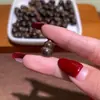 Atacado ébano, jacarandá, pereira, bodhi estrela lua mini perfurado cabaça pequena peças de mão, acessórios para pulseira DIY