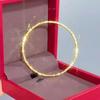 Pulseira de Ouro de Areia Vietnamita 4mm Três Lados Padrão Gelo Triturado Lado Brilhante Cor Dourada Pulseira Sólida da Moda Feminina