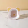 Fibra de Bambu de Grau Alimentício Louça Infantil Tigela Garfo Colher Copo Urso de Desenho Animado Tigela de Refeição Tigela de Comida Fofa Prato de Jantar Atacado