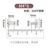 Tornillos de Unión M4 de Acero Inoxidable 304, Remaches Phillips, Tornillos para Menús, Conectores Planos para Álbumes Venta al por Mayor