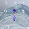 Pendientes de Hilo Interno de Titanio G23 con Colgante de Piedra de Cometa Cilíndrica de Aleación de Titanio Astmf-13 Stud para Piercing Labial con Circonita