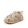 Sandalias para Bebé Verano Nuevo Estilo Transpirables Cuadradas Huecas Cómodas Suela de Goma Zapatos para Niños Pequeños