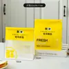 Bolsa de Embalaje para Pan Tostado Horneado Fresco de 450g, Pan de Molde Rebanado Horneado de 250g, Pan Europeo, Croissant, Bolsa de Embalaje con Borde de Alambre