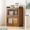 Nuevo Estilo Chino Simple Estantería de Piso Gabinete de Almacenamiento para Libros Ilustrados Infantiles Estante de Almacenamiento Multicapa para Sala de Estar Dormitorio Estantería con Puerta