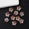 Contas de Flor de Ameixa Esmaltadas Gradiente de 10mm Contas de Flor Estereoscópicas Borradas Acessórios para Joias Brincos Grampos de Cabelo DIY Estilo Antigo