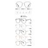 2024 estudiantes gafas retro poligonales famosas en Internet hombres y mujeres con montura de gafas de aleación de metal 68062