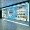 Estante de exhibición de pared Honor, estante de exhibición de muestras de productos de la empresa, vitrina para sala de transmisión en vivo, vitrina para exhibición transfronteriza, gabinete pintado