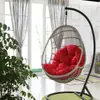 Cojín Engrosado Cesta Colgante Individual Silla de Mimbre Cojín Cojín Grande para Columpio Cojín Cojín