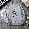 Suéter estampado de moda de otoño de Real Shot para mujer, nueva chaqueta informal con capucha de 2024, sudadera con capucha de talla grande para mujer