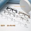 Armazón grande anti luz azul armazón de gafas casuales coreanas TR90 refrescante estudiante bicolor pata de silicona explosión simple y cómodo 8371