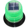 Luz de Advertencia Solar Nocturna LED, Luz Intermitente, Accesorio Magnético Luz Estroboscópica Montada en Techo, Luz de Señal Estroboscópica para Uso en Grúas Torre y Marítimo