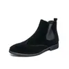 Botas de Couro de Cano Alto Transfronteiriças para Homens Outono e Inverno 2026 Botas Martin Botas Chelsea Esculpidas Camurça Moda Tamanho Grande Botas de Couro para Homens