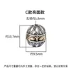 Plata Esterlina S925 Cobre Incrustado Mantra de Seis Sílabas Tibetano Patrón de Loto Cuentas Superiores para Pulsera DIY Cuentas para Cintura Cuentas Espaciadoras para Collar Accesorios