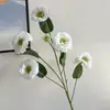 Caléndula Artificial Flor de Margarita de Rama Larga Ventana de Monet Decoración de Boda Hogar Flor de Seda Estilo Europeo Cojín de Aguja Crisantemo Flor Artificial