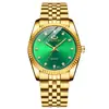 Relojes para hombre y mujer, relojes de pulsera de negocios impermeables, relojes transfronterizos para mujer y hombre, relojes dorados para pareja