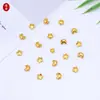 Pulseira Colar Pingente de Contas da Sorte com Zircônia Incrustada em Ouro Estilo Antigo Acessórios de Joias Fofos DIY Venda por Atacado