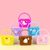 Bolsa de Agujero de Silicona Transfronteriza Bolso de Mano para Salir DIY Adorno Niños Almacenamiento Padres e Hijos Billetera para Monedas Bolso Cruzado al Hombro
