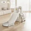 Escorregador Infantil Temático de Astronauta para Uso Interno em Casa, Pequeno Parque de Escalada para Bebês de 3 a 10 Anos, Balanço de Presente Dois em Um