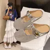 Chinelos casuais estilo Mary feminino chinelos slip-on retrô planos respiráveis bico fechado sapatos femininos sapatos confortáveis Birkenstock femininos