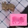 Varios Moldes de Silicona para Pastel de Fondant de Animales, Cuco Pollo Chocolate Bulldog Pellizco Moldes de Silicona