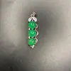Modelo de 10 yuans Barraca de Jade mercadorias colar de jade pingente Jade Malaio 925 pingente de feijão das quatro estações pingente de jade