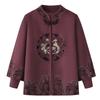 Chaqueta de lana tejida de primavera para madre de la boda, traje de dos piezas para personas de mediana edad y mayores, banquete de boda festivo de otoño e invierno para personas mayores.