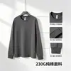 Camiseta de manga larga de algodón puro para hombre, estilo nuevo para todas las estaciones, inspirada en China, corte holgado, casual, unisex, camiseta de manga larga de moda estilo americano