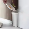Papelera de Relleno para el Hogar Cocina Sala de Estar Ranura Barril de Plástico Baño Especial Rectangular sin Tapa Portarrollos de Papel Higiénico