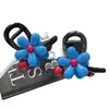 Pinza Grande de Garra de Gama Alta Modelo Nuevo 2026 Clip de Tiburón Azul Floral Accesorio para el Cabello Estilo Minimalista Negro
