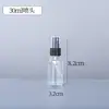 Set de Botellas de Vidrio con Atomizador en Stock 15ml 60ml 120ml Botella de Vidrio con Atomizador Reutilizable para Agua Loción Cosmética