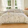 Conjunto Simples de Quatro Peças Classe A Gaze Bolha Dupla Camurça Lavada Estudante Dormitório Conjunto de Cama de Três Peças Venda por Atacado