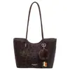 Bolsa tote de grande capacidade para mulheres, nova bolsa de mão simples da moda outono e inverno de 2026, bolsa de ombro moderna para o dia a dia