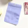 Bolsa con cierre hermético color macarrón, bolsa holográfica, bolsa de hueso transparente engrosada de colores, bolsa de bolsillo con solapa sellada para joyería, bolsa de embalaje para pantalones, brochas de maquillaje