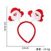 Faixa de Cabeça Decorações de Natal Adereços para Fotos de Festa de Natal Antlers de Desenho Animado Estéreo Faixa de Cabeça com Sino Acessórios de Cabelo