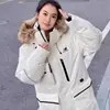 Parka de Trabajo Gruesa a Prueba de Agua, Nieve y Aceite 2024 Invierno Nuevo con Cuello de Piel Genuina Abrigo de Plumas de Pato Blanco Venta al por Mayor