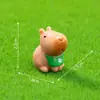 Paisaje en miniatura, linda figura de capibara con un juego de palabras, decoración de jardinería, adorno DIY, accesorio colgante, pieza decorativa pequeña
