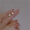 Brincos de Pérola Pequeno Coração Brincos com Pino de Prata para Mulheres Simples 2025 Elegante Alergia Novo Piercing na Orelha Brincos de Alta Qualidade