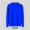 Suéter Pulôver Simples Retrô Japonês 2026 Gola Alta Meia Manga Solto Versátil Casual Top Camisa Camada Base Quente Macia