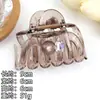 Pinza para el Cabello de Acrílico con Forma de Calabaza Extra Grande con Acabado de Alta Gama, Adecuada para Mujeres con Cabello Denso, para Peinados Recogidos, Accesorio para el Cabello Tipo Pinza de Tiburón