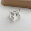 Anillo de Malla Geométrico Exagerado para Mujer, Estilo Minimalista Fresco, Personalidad Única, Anillo Abierto, Anillo de Dedo Índice Rombo Nicho, Moderno