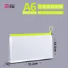 Saco ziplock Jieli pp espessado fosco a4/b5/a5/a6 saco de arquivo saco de arquivo saco com cordão tridimensional à prova d'água