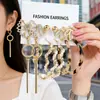 Pendientes Franceses Retro de Perla con Forma de Corazón, Juego de Seis Pares, Pendientes Femeninos al por Mayor, Más Vendidos Transfronterizos Europeos y Americanos