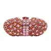 En stock Bolsa de mano para cena de diamantes de Comercio Exterior Bolsa de banquete de boda europea y americana Bolso de mujer de diamantes Bolso de mano de piedra