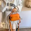 Bolso Pequeño Cuadrado de Color Sólido Estilo Coreano Bolso Cruzado Casual Versátil para Todo Bolso para Teléfono Móvil Ligero de Gran Capacidad para Mujer Color Macarrón
