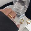 Anillo de Lazo Casual y Dulce ~ Anillo Diario Ajustable de Alta Gama en Oro Mate para Mujer Tendencia Nueva Primavera 2025