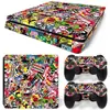 Console de Jogo Ps4 Slim Adesivo de Corpo Inteiro Skin Adesivo Bomb Skin Filme Colorido de Corpo Inteiro