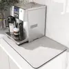 Tapete de Café Simples de Cor Sólida Nova Lama Diatomácea Isolamento Térmico Espessado À Prova de Respingo Tapete de Drenagem de Cozinha Tapete de Mesa Resistente à Sujeira para Casa